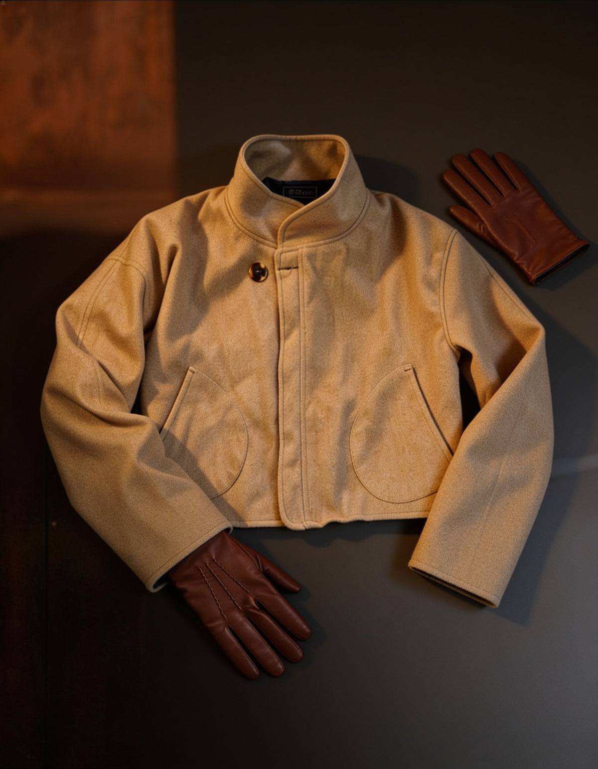 Beige Wool Jacket