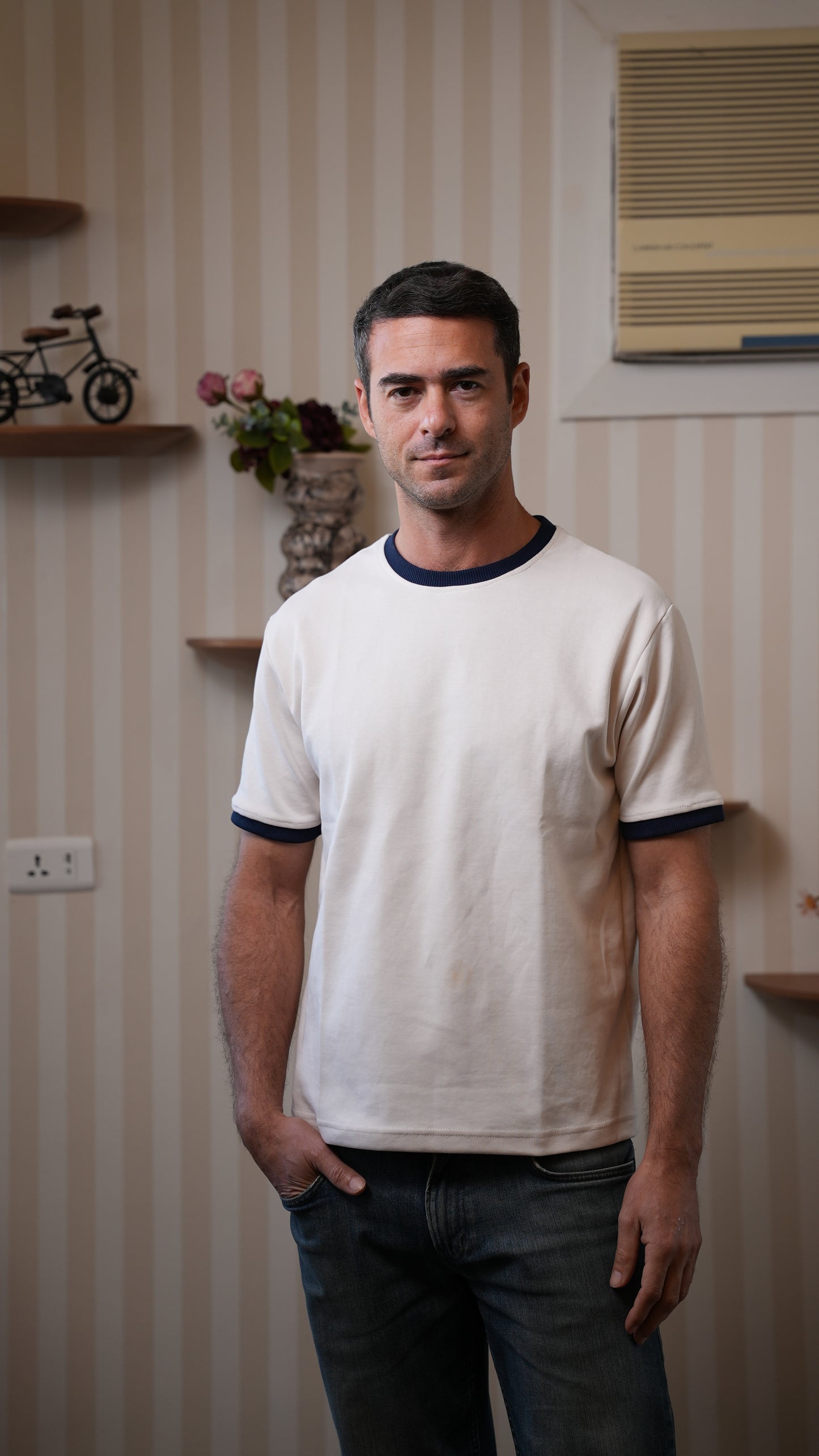 Capri Ringer – Navy Trim