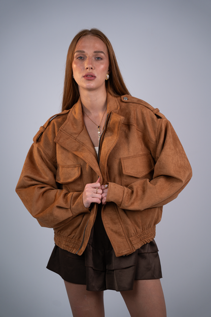 Camel Suede Jacket