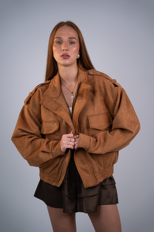 Camel Suede Jacket