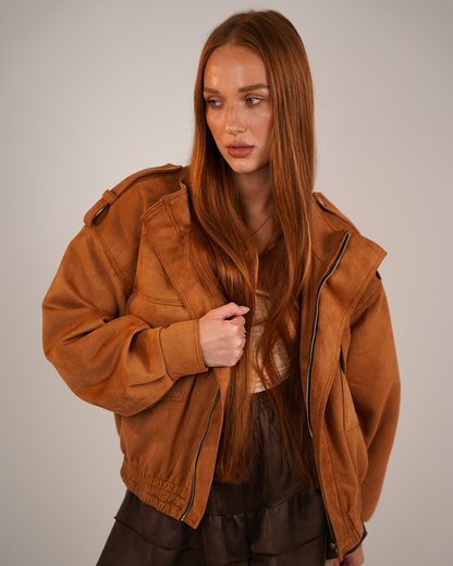 Camel Suede Jacket