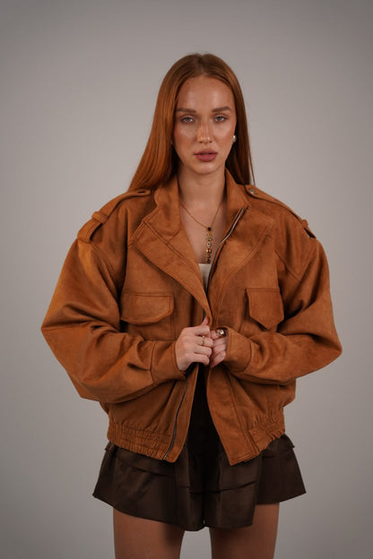 Camel Suede Jacket
