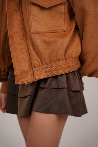 Camel Suede Jacket