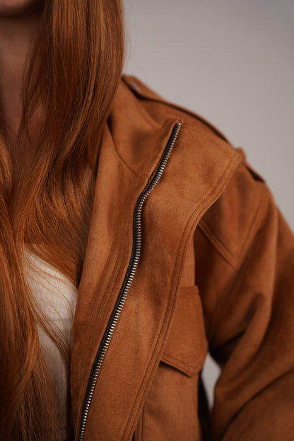 Camel Suede Jacket