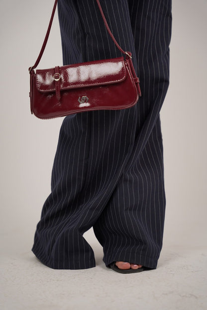Women’s Navy Striped Tailor Pants