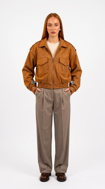 Camel Suede Jacket