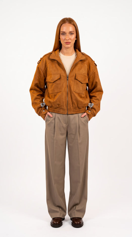 Camel Suede Jacket