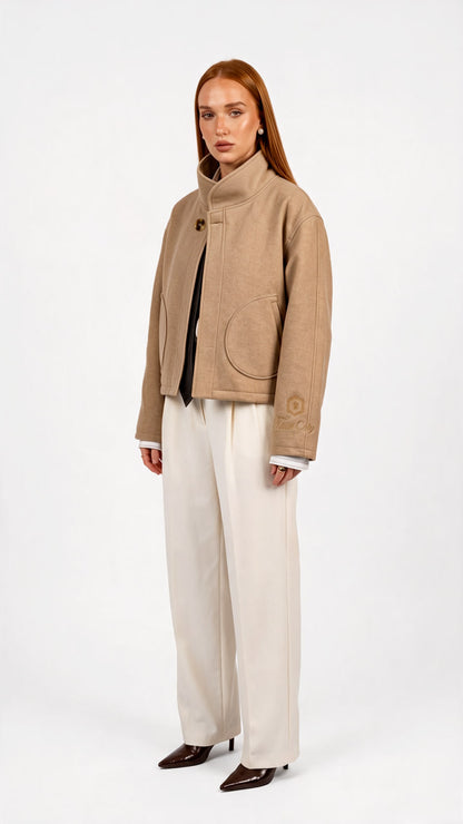 Beige Wool Jacket